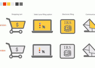 e-filing icons for HR company