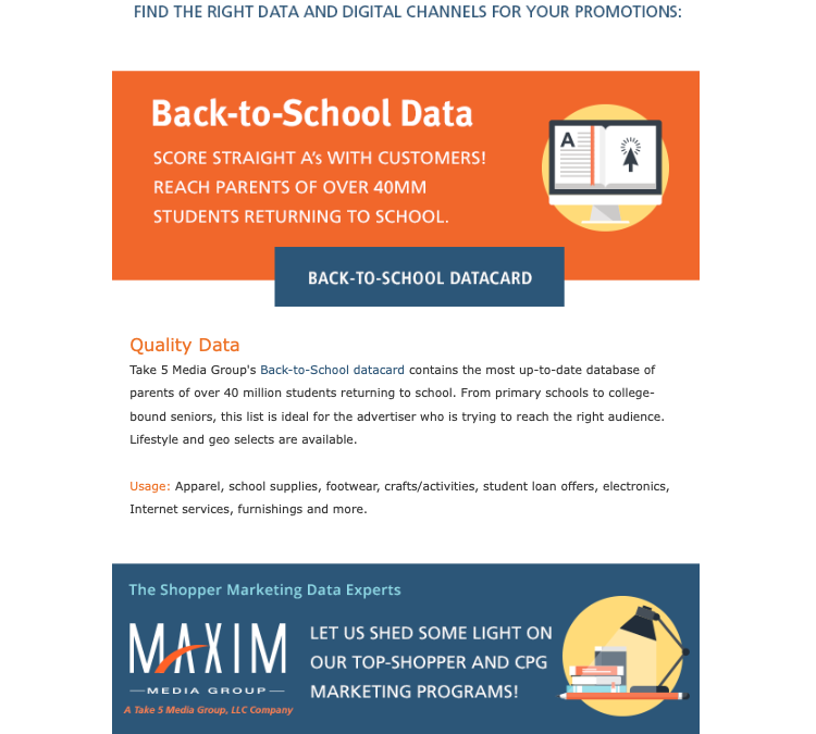 Back-to-School Email Newsletter